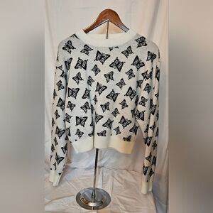 Stella Tweed Butterfly Crew Sweater 🦋
